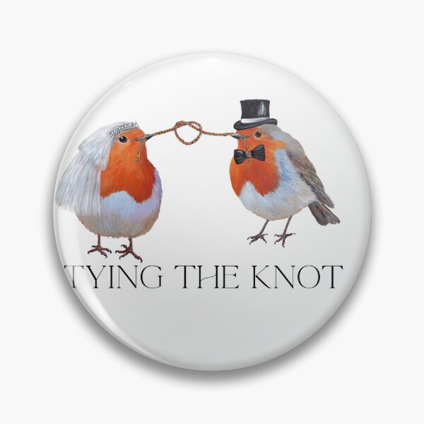 Item preview, Tying The Knot, European Robin Couple designed and sold by Roy & Tiffany.