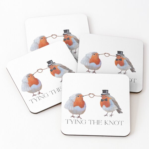 Item preview, Tying The Knot, European Robin Couple designed and sold by Roy & Tiffany.
