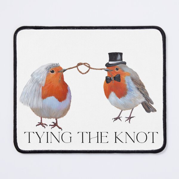 Item preview, Tying The Knot, European Robin Couple designed and sold by Roy & Tiffany.