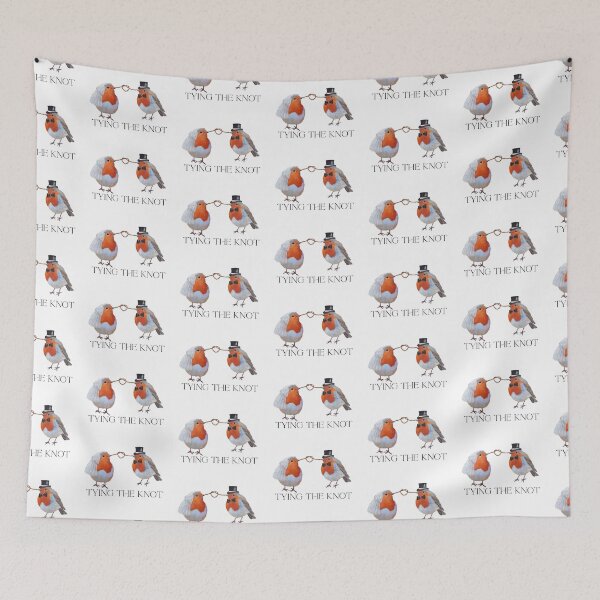 Item preview, Tying The Knot, European Robin Couple designed and sold by Roy & Tiffany.
