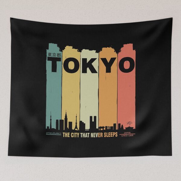 Item preview, tokyo japan vaporwave rertro vibes aesthetic designed and sold by Fayçal Kab.