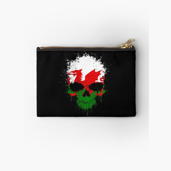 Item preview, Chaotic Welsh Flag Splatter Skull designed and sold by JeffBartels.