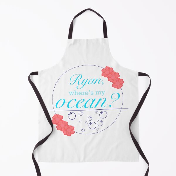 Item preview, “Ryan, where’s my ocean?” Quote with Hawaiian Flowers designed and sold by TeaLimeTwo.