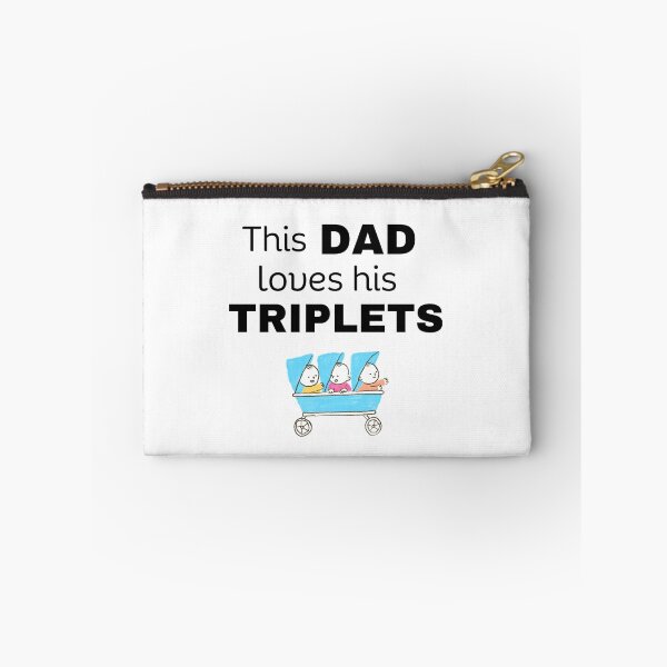 Item preview, This Dad loves his triplets designed and sold by Lilly Swift.