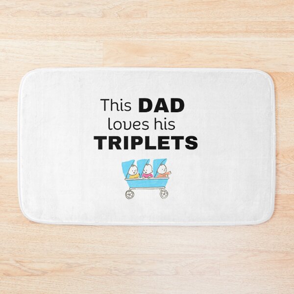 Item preview, This Dad loves his triplets designed and sold by Lilly Swift.