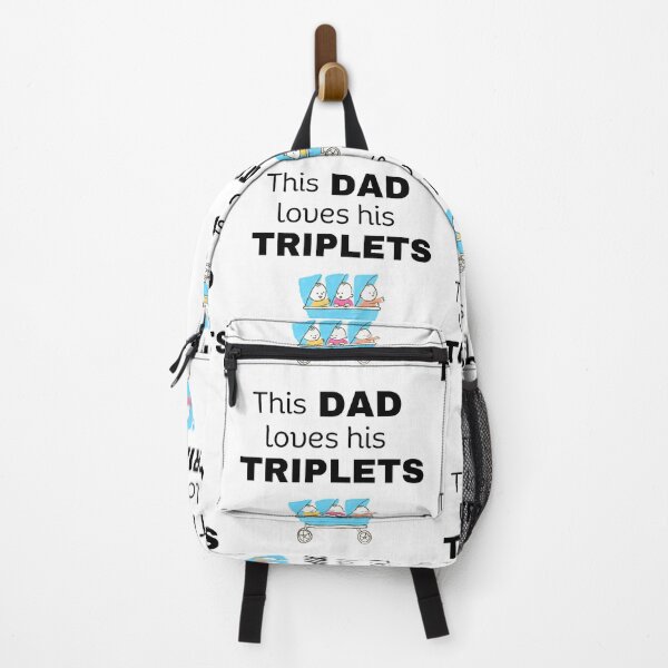 Item preview, This Dad loves his triplets designed and sold by Lilly Swift.