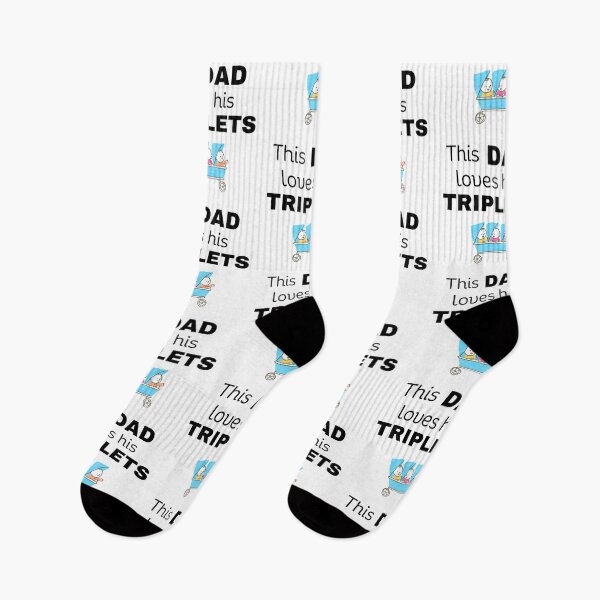 Item preview, This Dad loves his triplets designed and sold by Lilly Swift.
