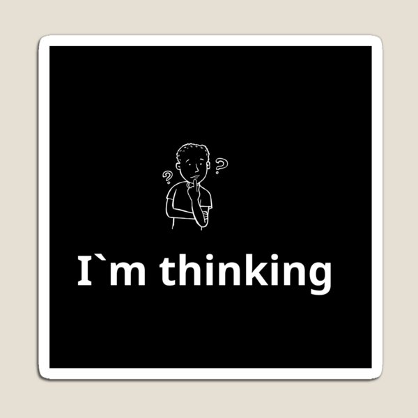 Item preview, I`m thinking Tshirt designed and sold by SaidBoukilou.