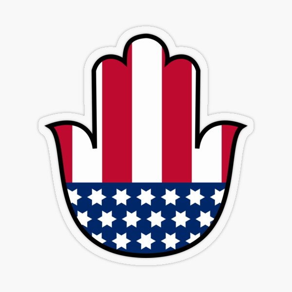 Hamsa of Medinat America Transparent Sticker