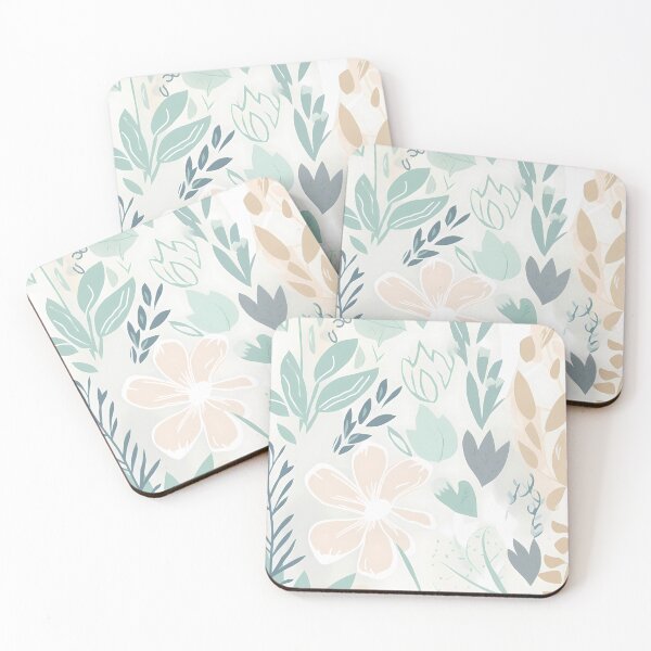 Item preview, Light Minimal Floral pattern designed and sold by neuraldaydreams.