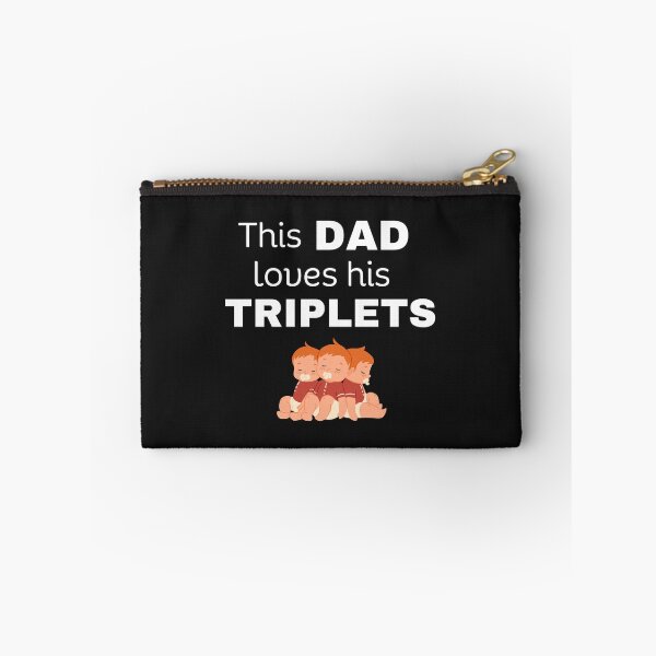 Item preview, This Dad loves his triplets black designed and sold by Lilly Swift.