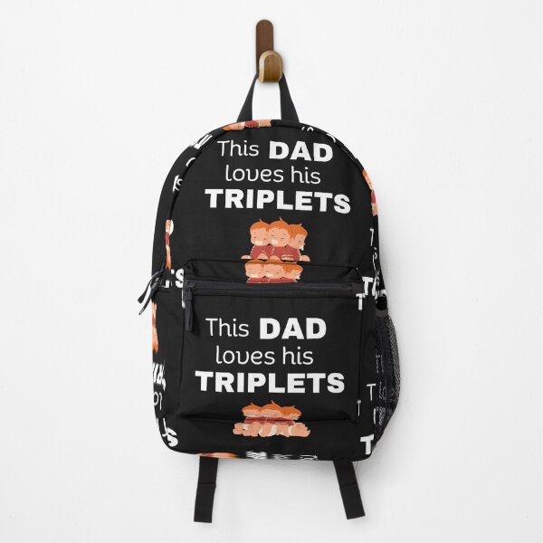 Item preview, This Dad loves his triplets black designed and sold by Lilly Swift.