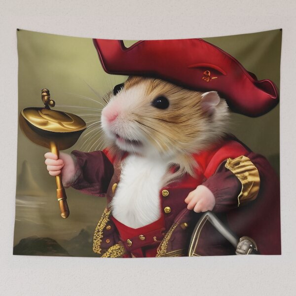 Item preview, Pirate Hamster designed and sold by Steeshirts.