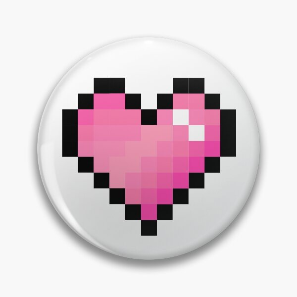 Artikelvorschau, Rosa Pixelherz entworfen und verkauft von Kawaii-Crafts.