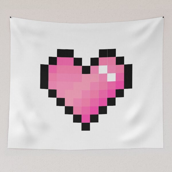 Item preview, Pink Pixel Heart designed and sold by Kawaii-Crafts.