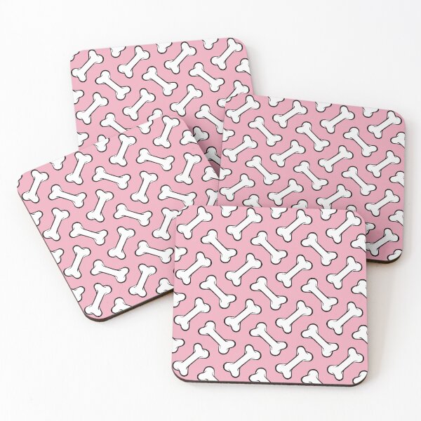 Item preview, Fun Oversized Pink Dog Treat Bones Pattern designed and sold by PixelGumCo.