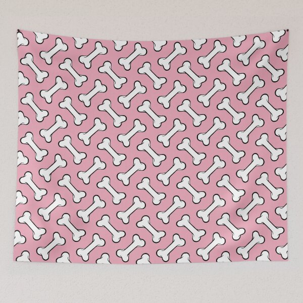 Item preview, Fun Oversized Pink Dog Treat Bones Pattern designed and sold by PixelGumCo.