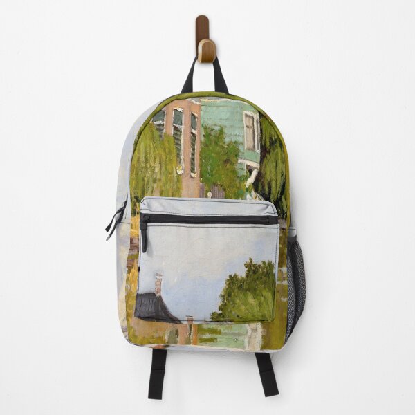 Item preview, Houses on the Achterzaan by Claude Monet- Monet famous paintings-Monet river painting designed and sold by Tamas Das.