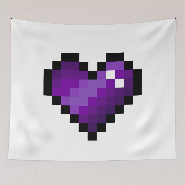 Item preview, Purple Pixel Heart designed and sold by Kawaii-Crafts.