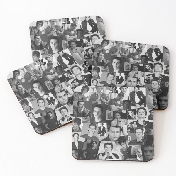 Item preview, Dylan O Brien Abstract Rectangular Collage Pattern - Black and White Version designed and sold by CollageHeaven.