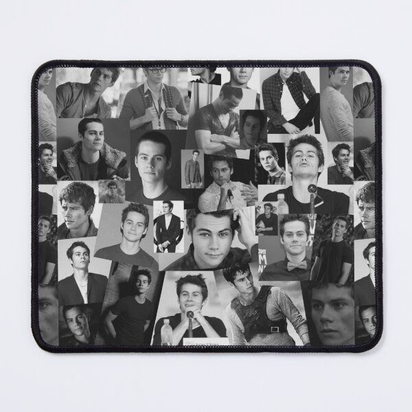 Item preview, Dylan O Brien Abstract Rectangular Collage Pattern - Black and White Version designed and sold by CollageHeaven.