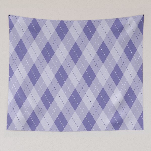 Item preview, Light Purple Lavender Lilac Argyle Plaid Pattern designed and sold by PixelGumCo.
