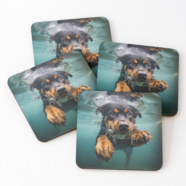 Item preview, Rottie joven nadando: 2 designed and sold by ebrawne.