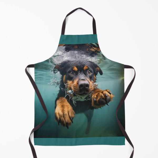 Artikelvorschau, Junger Rottie schwimmend: 2 entworfen und verkauft von ebrawne.