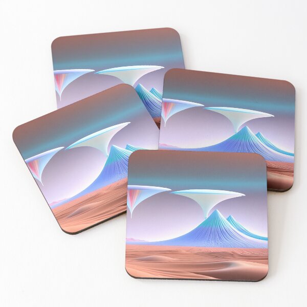Item preview, Alien Dreamscape: Surreal Mountain Range designed and sold by TechBeeDesigns.