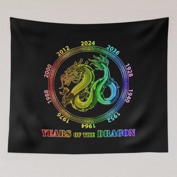 Item preview, Rainbow Years of the Dragon 2024 designed and sold by TheirChoice.