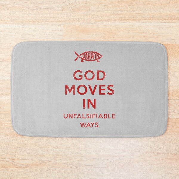 Item preview, God Moves In Unfalsifiable Ways (Darwin) [Red Worn Look] designed and sold by politicalamity.