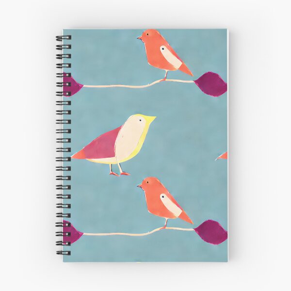 Artikelvorschau, "Bird Lovers" Ein Design von Vögeln im nordischen Stil mit vielen Farben entworfen und verkauft von EHdesignco.