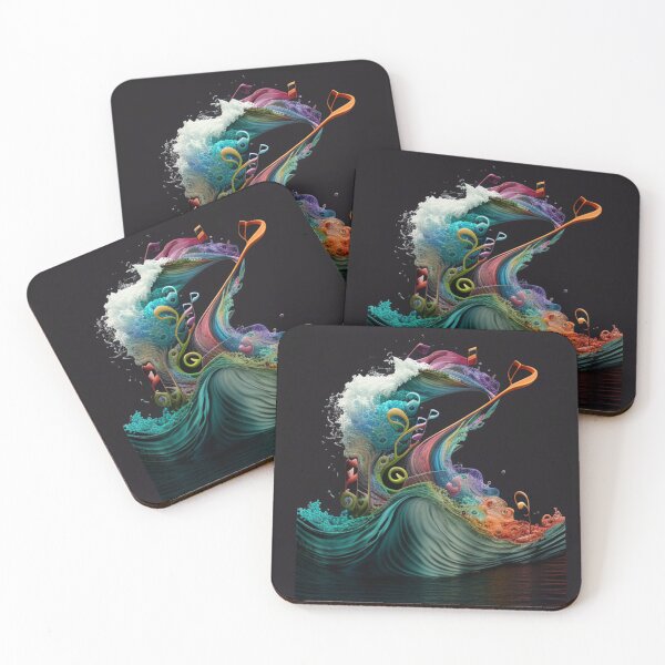 Item preview, wave in sea of music designed and sold by Kentokiyo.