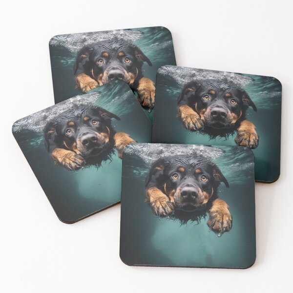 Artikelvorschau, Junger Rottie schwimmend: 4 entworfen und verkauft von ebrawne.