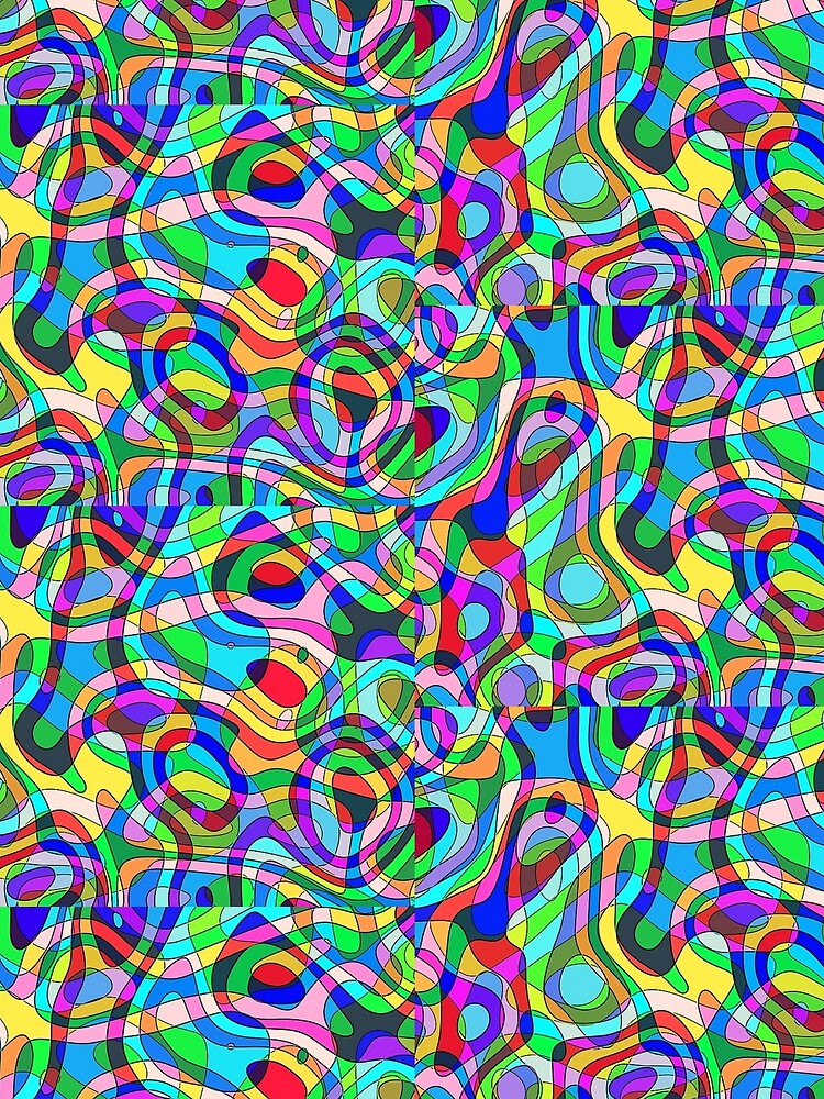 Thumbnail 3 of 3, Scarf, Funky Colorful Fun designed and sold by Slinky-Reebs.