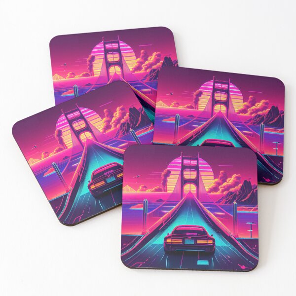 Item preview, Synthwave Dreams of the Golden Gate designed and sold by GriffinStd.