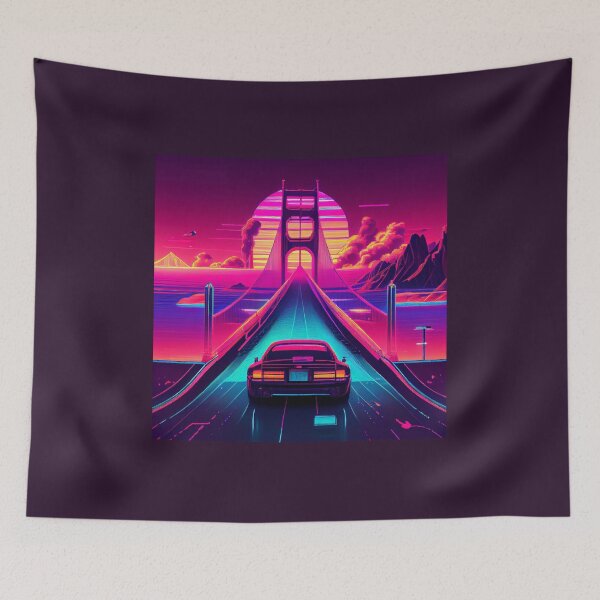 Item preview, Synthwave Dreams of the Golden Gate designed and sold by GriffinStd.