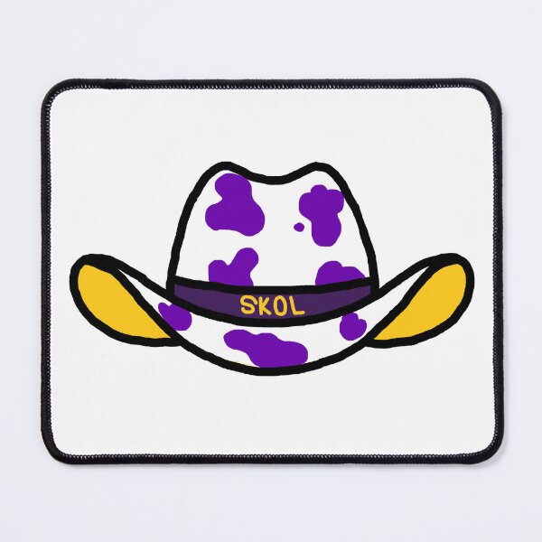 Item preview, SKOL Vikings Purple Spotted Cowboy Hat designed and sold by Becca Miller.