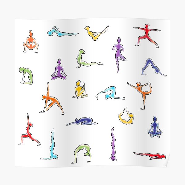 Yoga Poses Poster