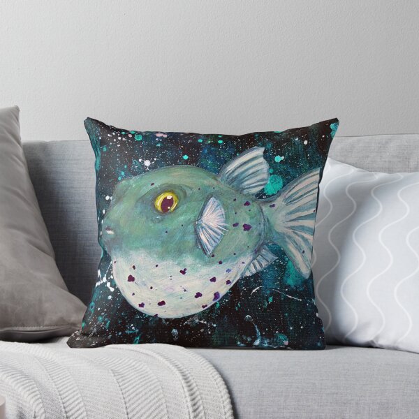 Artikelvorschau, Freundlicher grüner Fugu Redux entworfen und verkauft von PaintedPuffer.