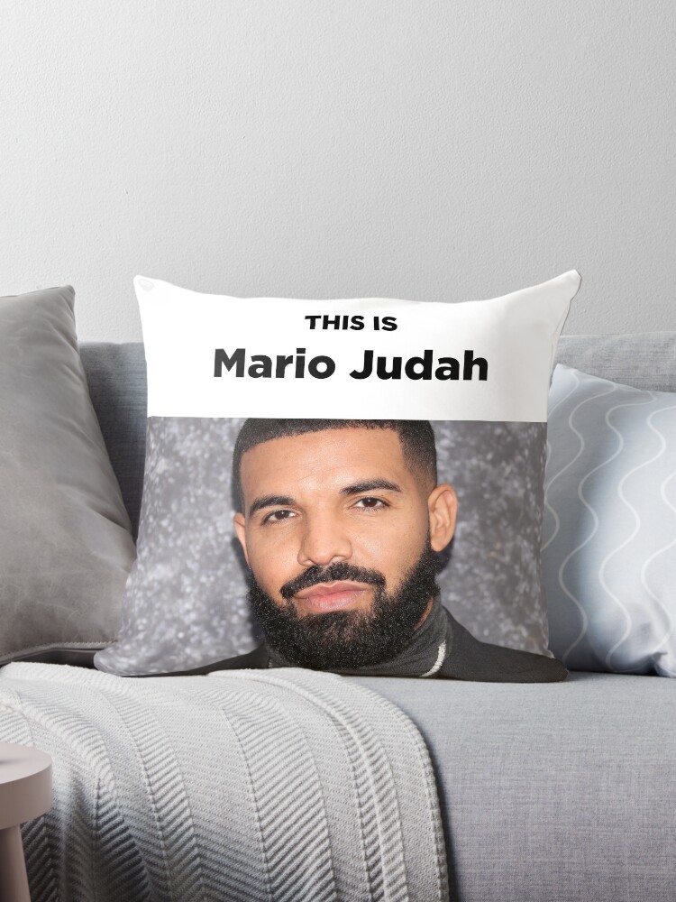 Mario Judah but fatter Throw Pillow for Sale by memetees5346