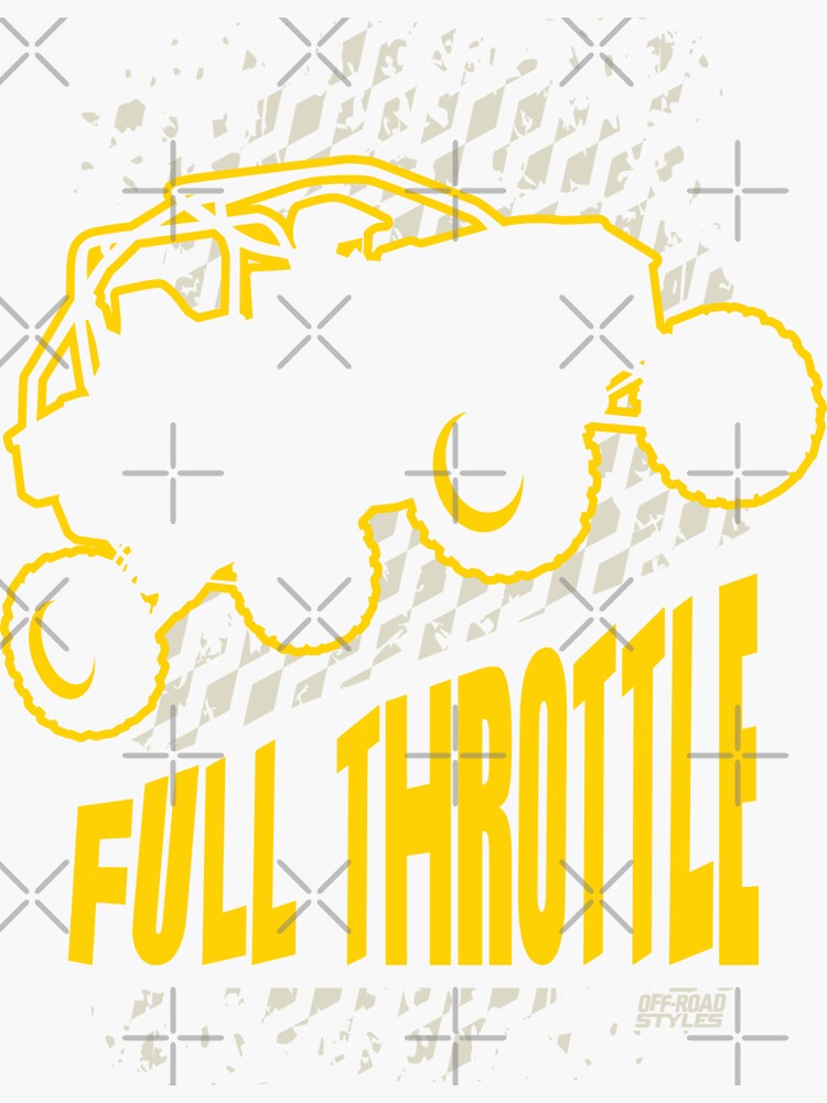 "UTV SxS Full Throttle" Sticker for Sale by offroadstyles Redbubble