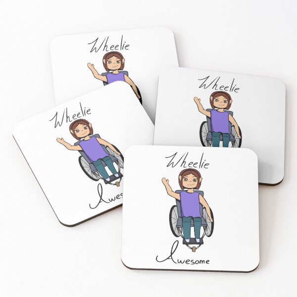 Item preview, Wheelie Awesome Girl designed and sold by Sarah Sioux Studios.