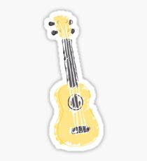 yellow ukulele Sticker