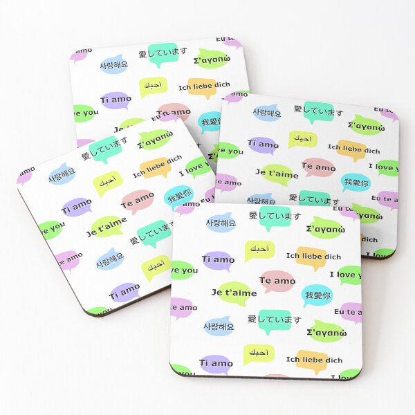 Item preview, “I love you” in 11 languages ​​for language lover, travelers & shop owner designed and sold by LiberaCaballo.