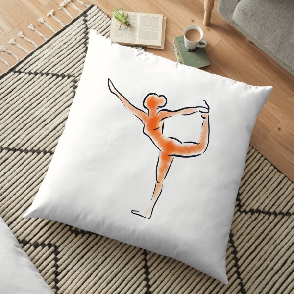 Natarajasana Yoga Pose Floor Pillow