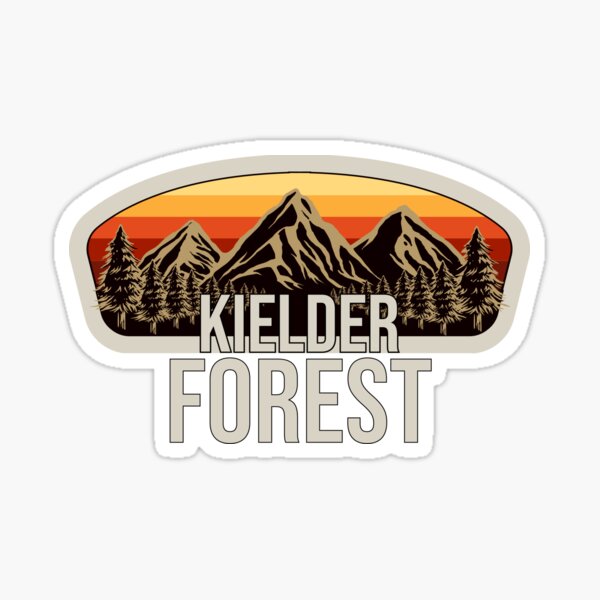 Vintage Badge Of Northumberland England Kielder Forest Sticker