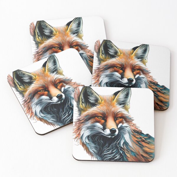 Item preview, Fox in Watercolor Style designed and sold by ai2art.