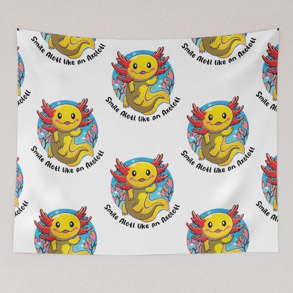Item preview, Smile alotl like an Axolotl (on light colors) designed and sold by messy-nessie.