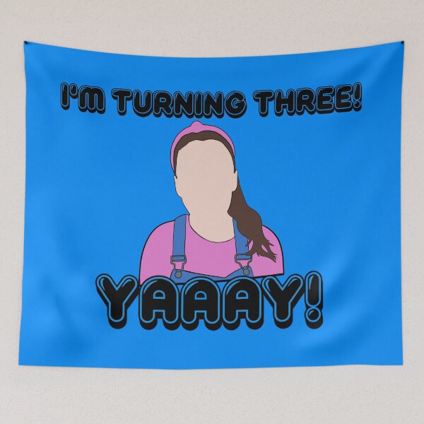 Item preview, Mrs Rachel - 3 Three Birthday Blue designed and sold by LucidTracings.